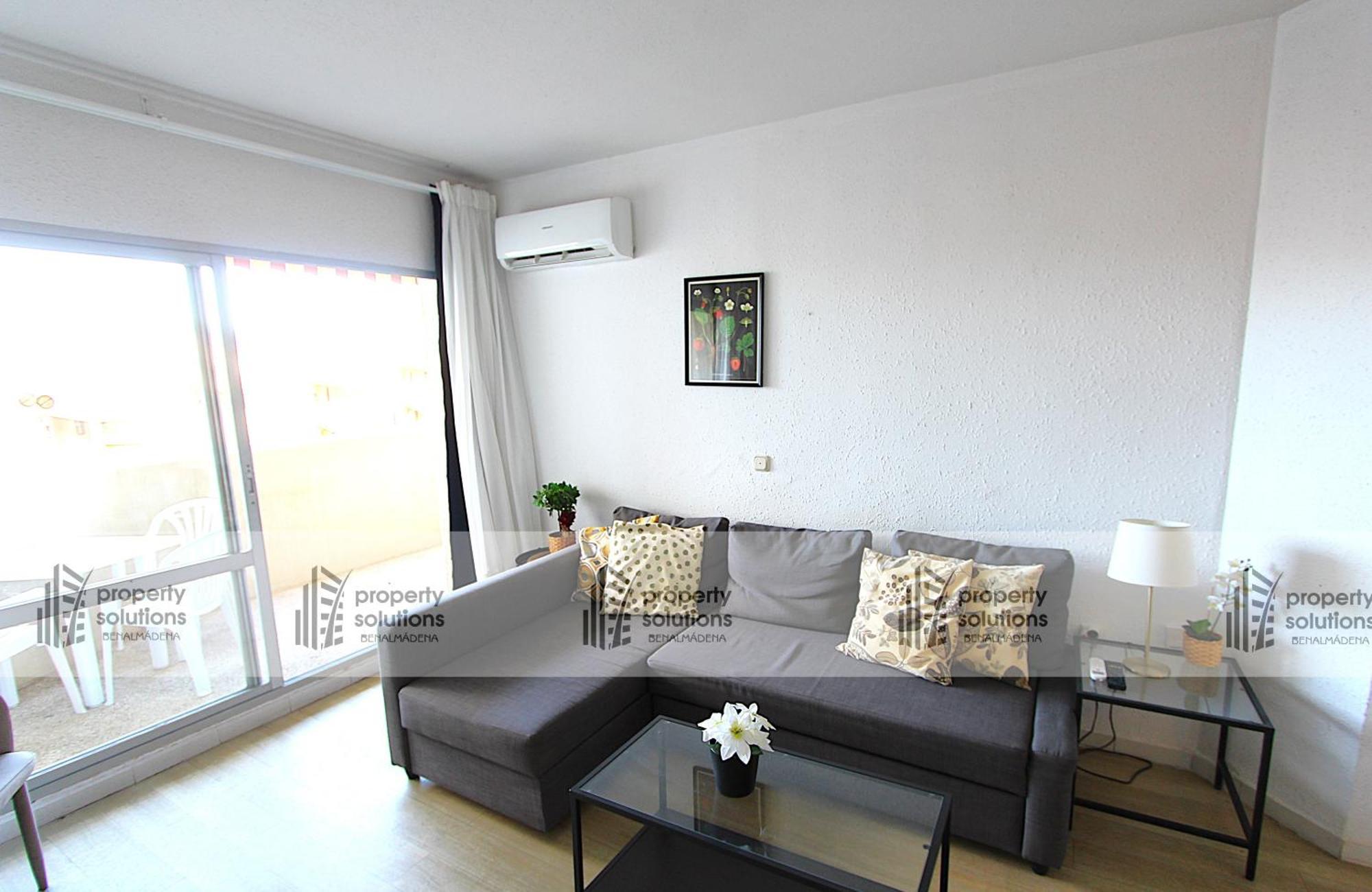 Benalbeach 207- Primera Linea De Playa - Piscina Abierta Todo El Ano Apartamento